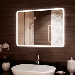 Зеркало Континент Demure LED 90x70 с подсветкой и сенсорным управлением фото