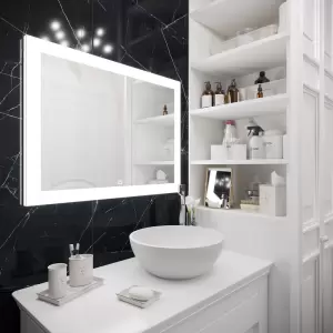Зеркало Континент Relax LED 100x70 с подсветкой и сенсорным управлением фото