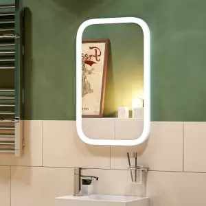 Зеркало Континент Mini LED 40x70 с подсветкой и сенсорным управлением фото