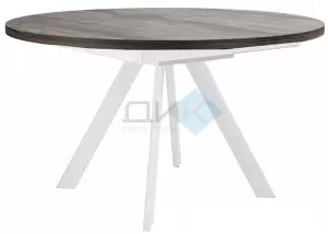 Стол обеденный DikLine RDBH100X White H120 фото