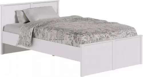 Полуторная кровать Black Red White Ewa LOZ120x200 М (белый/белый) фото
