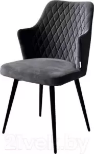 Стул M-City Herman 360 градусов / 461MC05395 (темно-серый велюр/черный) фото