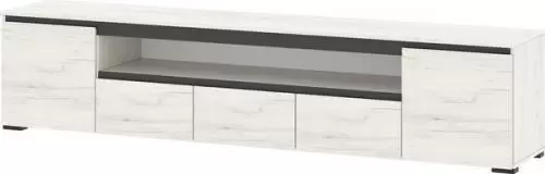 Тумба Памир Гретта 2250 2С3Я (крафт белый/антрацит) фото
