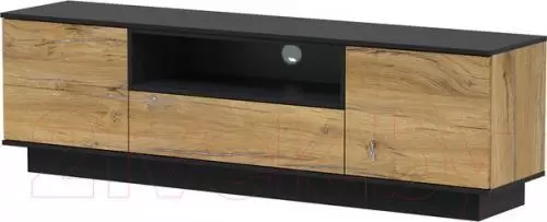 Тумба Интерлиния Quartz QZ-Т180 (дуб нокс/черный) фото