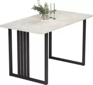 Обеденный стол Mio Tesoro Laim 100x60 (шелковый камень/черный) фото