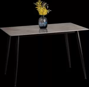 Обеденный стол Tetchair Остин 120x80x75 (серый/черный) фото