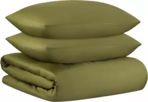 Пододеяльник с наволочками Tkano Essential / TK25-DC0001 (оливковый) фото