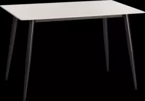 Обеденный стол Tetchair Остин 120x80x75 (белый/черный) фото