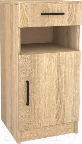 Тумба МДК ПРТ1 с ящиком 400x380x870 (дуб сонома) фото