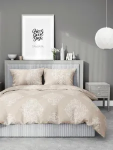 Комплект постельного белья Samsara 2сп Дамаск Home (простыня на резинке) фото