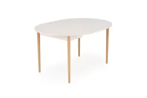 Стол обеденный HALMAR PIVOT кашемир/натуральный 102-142/102 фото