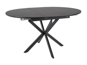 Стол обеденный SIGNAL GASTON Ceramic черный/черный 100-135/100 фото