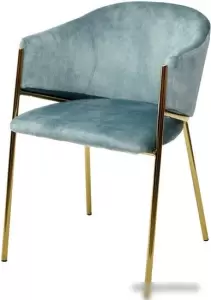 Стул с подлокотниками Mebelart Dill (античный зеленый/золотой) фото