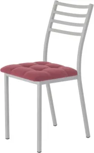 Стул AMC Comfort 4.5.8 (ткань, красный/серебристый) фото