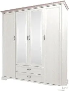 Шкаф распашной Anrex Tiffany 4D2SZ Вудлайн Кремовый фото