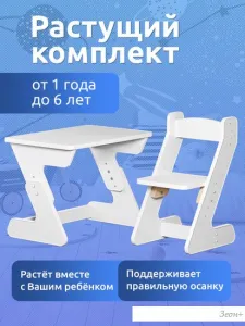 Детский стол Mega Toys Растущий 71002/70002ЛДСП фото