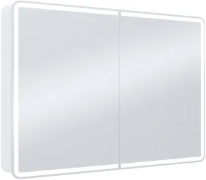Континент Шкаф с зеркалом Avenue Led 120х80 фото