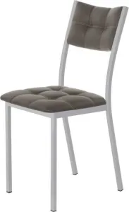 Стул AMC Comfort 3.5.8 (ткань, красный/серебристый) фото