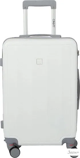 Чемодан-спиннер Grott 340-614/5-22 (белый) фото