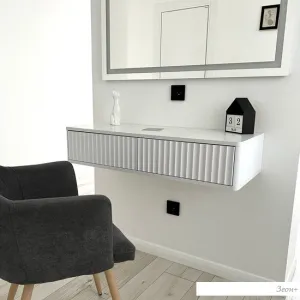 Тумба Shtabe Royal 5010 эко (белый/белый) фото