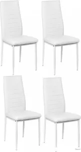 Стул Mio Tesoro Джия DC-060KD (4 шт, белый/белый) фото