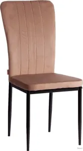 Стул TetChair Verter металл/флок 41x52x95 (бежевый HLR8/черный) фото