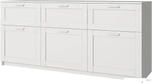 Тумба Anrex Skagen 3D3S (белый) фото