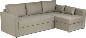 Угловой диван Mio Tesoro Тилаус длинный подлокотник (Beige/Grey) фото