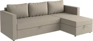 Угловой диван Mio Tesoro Тилаус короткий подлокотник (Beige/Grey) фото