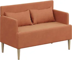 Диван MONOFIX Киус 2-хместный (микровелюр/охра №422) фото