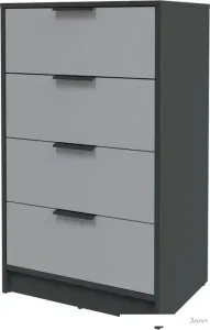 Комод Интерлиния Концепт КТ-К60 (серебро/антрацит) фото
