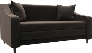 Диван Лига диванов Лига-071 129767 (велюр Seven 727 коричневый) фото