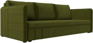 Диван Лига диванов Слим (микровельвет зеленый) фото