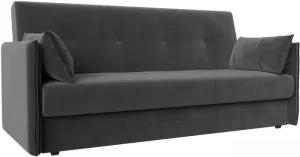 Диван Лига диванов Лига-018 117845 (велюр серый) фото