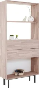 Книжный шкаф Диприз Viby / Д.7291-13 (дуб/белесый дуб) фото
