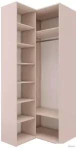 Шкаф распашной Stolline Лаура угловой 464.22 (кашемир серый) фото