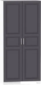 Шкаф распашной Интермебель Марсель 580 МР-06-B3 (графит софт) фото