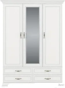 Шкаф распашной Anrex Tiffany 3D4SZ Вудлайн Кремовый фото