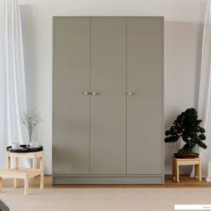 Шкаф распашной Диприз Марм 3дв. 1170х550х1750 Д.70047.1 (шиншилла серая) фото