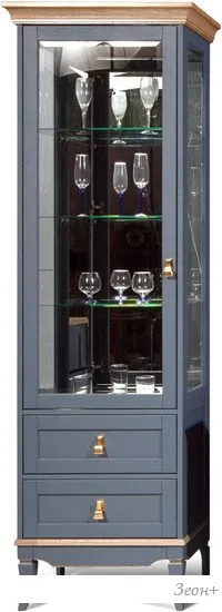 Шкаф-витрина Гомельдрев Тельма ГМ 6506-01 Дуб (капри/натуральный дуб) фото