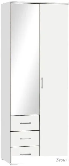 Шкаф распашной МДК ГШ1 2-х створчатый 800x450x2120 (белый) фото