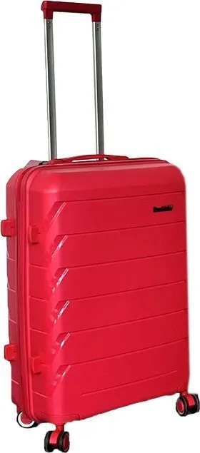 Чемодан-спиннер DoubleW YF-PP02 (M, красный) фото