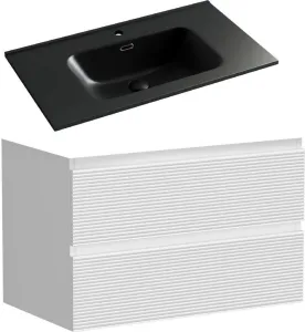 Sancos Тумба с умывальником Folk FL80W + CN7005MB фото