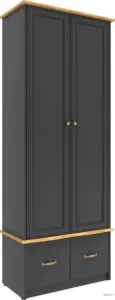 Шкаф распашной Involux Sale 3596 (графит/дуб натюрель) фото