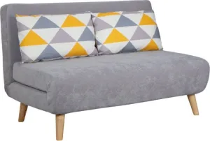 Диван DiArt Элли 1100 (велюр, Otto Yellow/Sensey silver/ножки светлые) фото