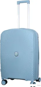 Чемодан-спиннер Eurobags PP-N81 (M, голубой) фото