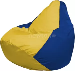 Кресло-мешок Flagman Груша Г2.1-254 жёлтый/синий фото