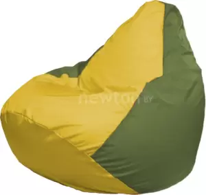 Кресло-мешок Flagman Груша Г2.1-259 жёлтый/оливковый фото