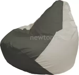 Кресло-мешок Flagman Груша Г2.1-357 тёмно-серый/белый фото