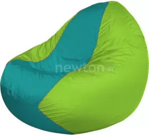 Кресло-мешок Flagman Classic К2.1-174 бирюзовый, салатовый фото